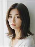 イメチェン/美髪/外ハネボブ/ワイドバング/髪質改善/縮毛矯正