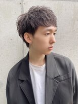 アメラボ 植田山店(Amelab)&nbsp;【ダウンバングショート】　ツーブロック　ソフトツイスト