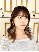 レイヤーとホワイトインナーカラー♪