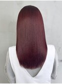 チェリーブラウン美髪韓国ヘア顔周りレイヤーロング_ba388721
