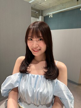 アム(amu) レイヤーカット/前髪カット/透明感カラー/暗髪/黒髪