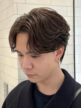 オーシャントーキョー 仙台(OCEAN TOKYO) センターパートフェザーパーマフェザーショートニュアンスパーマ