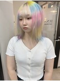 レインボーカラー ユニコーンカラー 虹カラー カラフル