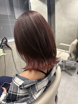 アヴァンス 西田辺(AVANCE.)&nbsp;レイヤーカット／インナーカラー/大人ヘア/ピンクラベンダー