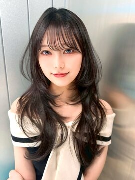 アスター 天神大名店(Aster) オリーブグレー/韓国風巻き/レイヤーカット/くすみベージュ/天神