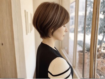 プリモ ココ 鍋島店(Primo coco.)の写真/扱いやすいショート/ボブが得意な鍋島の美容院＊骨格/顔型/癖を見極めた繊細なカット技術が口コミ高評価◎