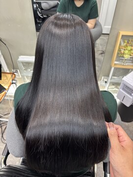 ファビ 渋谷(Fab) くびれヘア/暗めカラー/アプリコットオレンジ/縮毛矯正