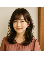 スープレックス ヘアーデザイン(SOUPREX HAIR DESIGN)&nbsp;大人可愛いセミロングデジタルパーマ　20代 30代 40代 50代 60代