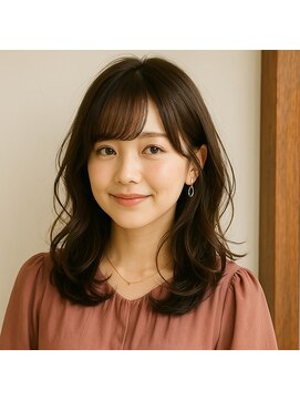 スープレックス ヘアーデザイン(SOUPREX HAIR DESIGN) 大人可愛いセミロングデジタルパーマ 20代 30代 40代 50代 60代