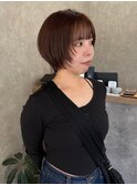 ダークアッシュ/似合わせカット/ミディアムレイヤーカット