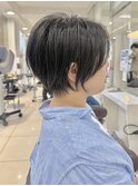 ショートウルフ×ひし形ショートボブ×前髪あり30代40代50代