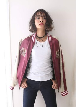 チェリッシュ 宝塚店 【脱無難前下がり外ハネウェットボブ】