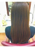 だん無しロング×明るめベージュ の重軽スタイル☆