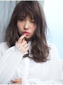 グレイアッシュ×シースルーバング【アトリエMAI北千住】
