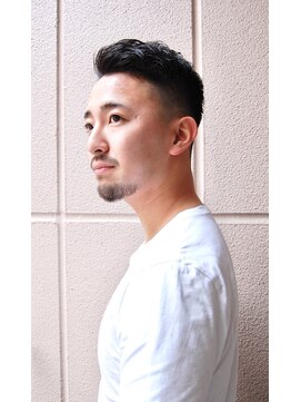 メリケンバーバーショップ コウベ(MERICAN BARBERSHOP KOBE) ワイルドアップバングビジネスソフトツーブロックテクノ#m3212