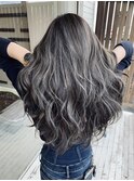 グレーハイライト[グレーベージュ/レイヤーロング]