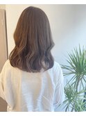 【sou】中野担当! モカベージュ ミディアム レイヤー