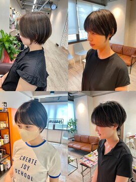 コワファーストナガサキシャンプーボーイ(COIFF1RST NAGASAKI SHAMPOO BOY) 大人可愛い20代30代40代黒髪前下がりショートボブ丸みショート◎