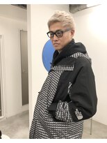 ケプカ(KEPKA)&nbsp;メンズカット ホワイトベージュ ケアブリーチ　ハイトーン