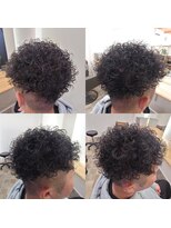 アペルト(aperto)&nbsp;メンズ　カット+パーマ　クルクルです