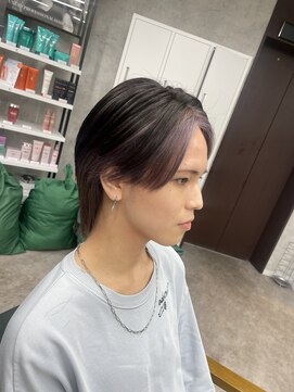 リミットバイアフィナー 大宮店(limit by Afinar) 周りと差がつく！センター分けフェイスフレーミング　パープル