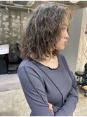 ハイライトパーマ クルクルパーマくるくる