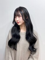 ブリーチなし/ネイビーブラック/韓国ヨシンモリ