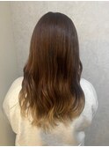 うる艶グラデーションカラー×ケアブリーチ秋カラーブロンド#2