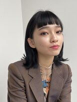 ブルーブラック　ツヤ髪　美髪　ナチュラルモード　お洒落ヘア