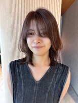 イェル(ELL.) 大人くびれミディアム柔らかシルバーブラウン