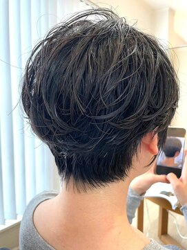 ユウヘアー 師勝店(U Hair) 【U Hair】黒髪マッシュショート/襟足スッキリ小顔ヘア★