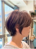 ミニウルフレイヤーカット顔周りカット前髪カットショート/大宮