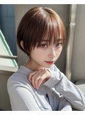 ナチュラルマッシュ＃ショートボブ＃縮毛矯正＃髪質改善