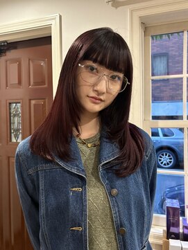 ヴィーヴォ オモテサンドウ(Vivo omotesando) ワンカール/レイヤーカット/赤髪/Wカラー/ワンホンヘア