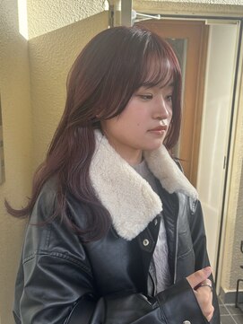 ラミエ バイ メルト 吉祥寺(lamie by melt) 小川/ブリーチなしwカラーレッドブラウンワインレッド吉祥寺