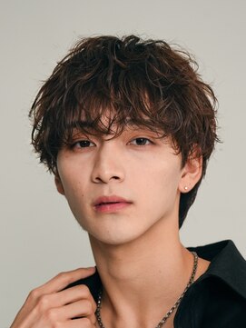 バイフィフス 原宿/表参道(by fifth) 原宿シャドウパーマメンズカットラウンドマッシュ刈り上げなし