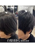 白髪ぼかし・脱白髪染め