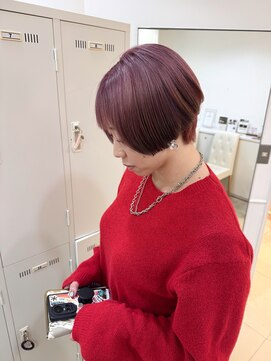 アッシュ 町田駅前通り店(Ash) ワンブリーチくすみピンク