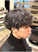 MEN’S HAIR/波巻きツイストスパイラル/リバースセンターパートO
