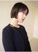 ボブ/大人ボブ /暗髪/前髪/ニュアンスパーマ/顔まわり/レイヤー