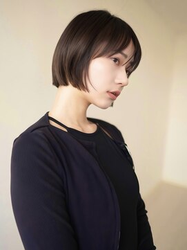 イーラー 日本橋 人形町(ealar) ボブ/大人ボブ /暗髪/前髪/ニュアンスパーマ/顔まわり/レイヤー