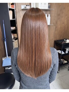 零秒女髪 千里丘店 大人女性の艶髪まとまり美髪ロング髪質改善髪質改善カラー艶感