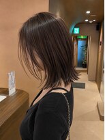 サボ 栄店(sabo) ぷつっとミディアム × ミルクグレージュ × 髪質改善