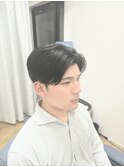 かき上げ毛流れショート