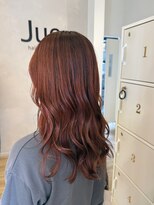 ジュエ ヘアー デザイン(Jue hair design)&nbsp;夏オレンジカラー/オレンジブラウン/ロング/20代/30代/知立/刈谷