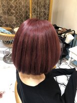 ロンドアベニール 北千住(Lond avenir)&nbsp;namie  お客様スタイル　ダブルカラーでピンクパープルカラー