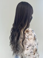 アース コアフュールボーテ 長岡店(EARTH coiffure beaute)&nbsp;シールエクステでイヤリングカラー