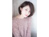 カット＋超高濃度水素ケアカラー（リタッチ60日以内）　￥15,400