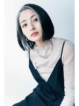 シェル 国分寺(shell) 大人可愛い黒髪前下がりショートボブ☆フェイスフレーミング◎