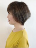 大人のまとまるショート☆似合わせカット/ハイライト/大人ヘア